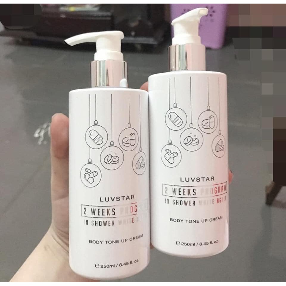 Sữa Tắm Luvstar Body Tone Up Cream (250ml) sữa tắm dưỡng ẩm,trắng da Hàn Quốc