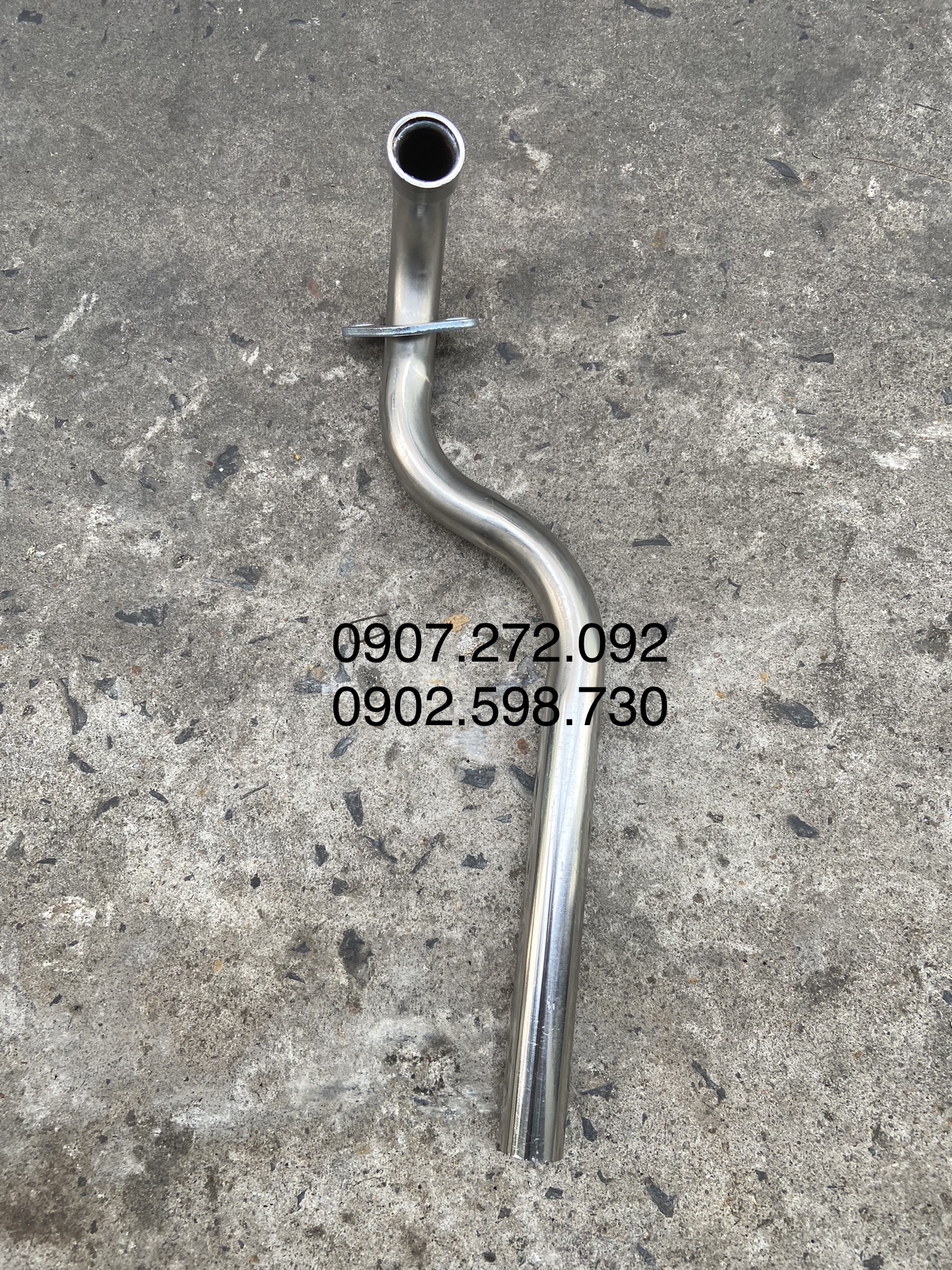 Cổ pô inox 304 phi 27mm x 1,5mm gắn pô zin dành cho rsx 110 / wave a 17-21/blade