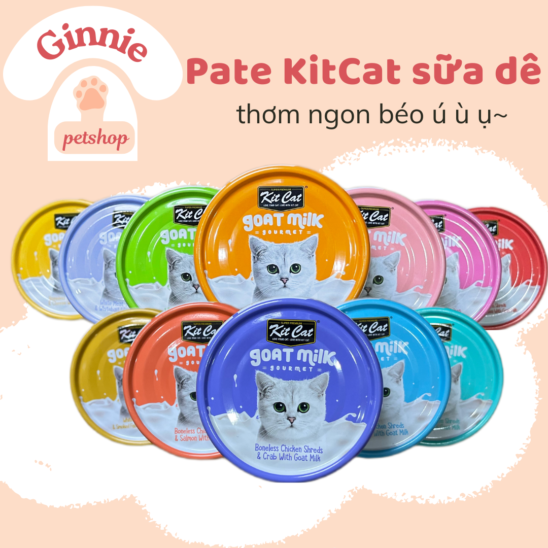 Pate Sữa Dê KitCat GoatMilk - Pate KitCat sữa dê cho mèo bổ sung canxi