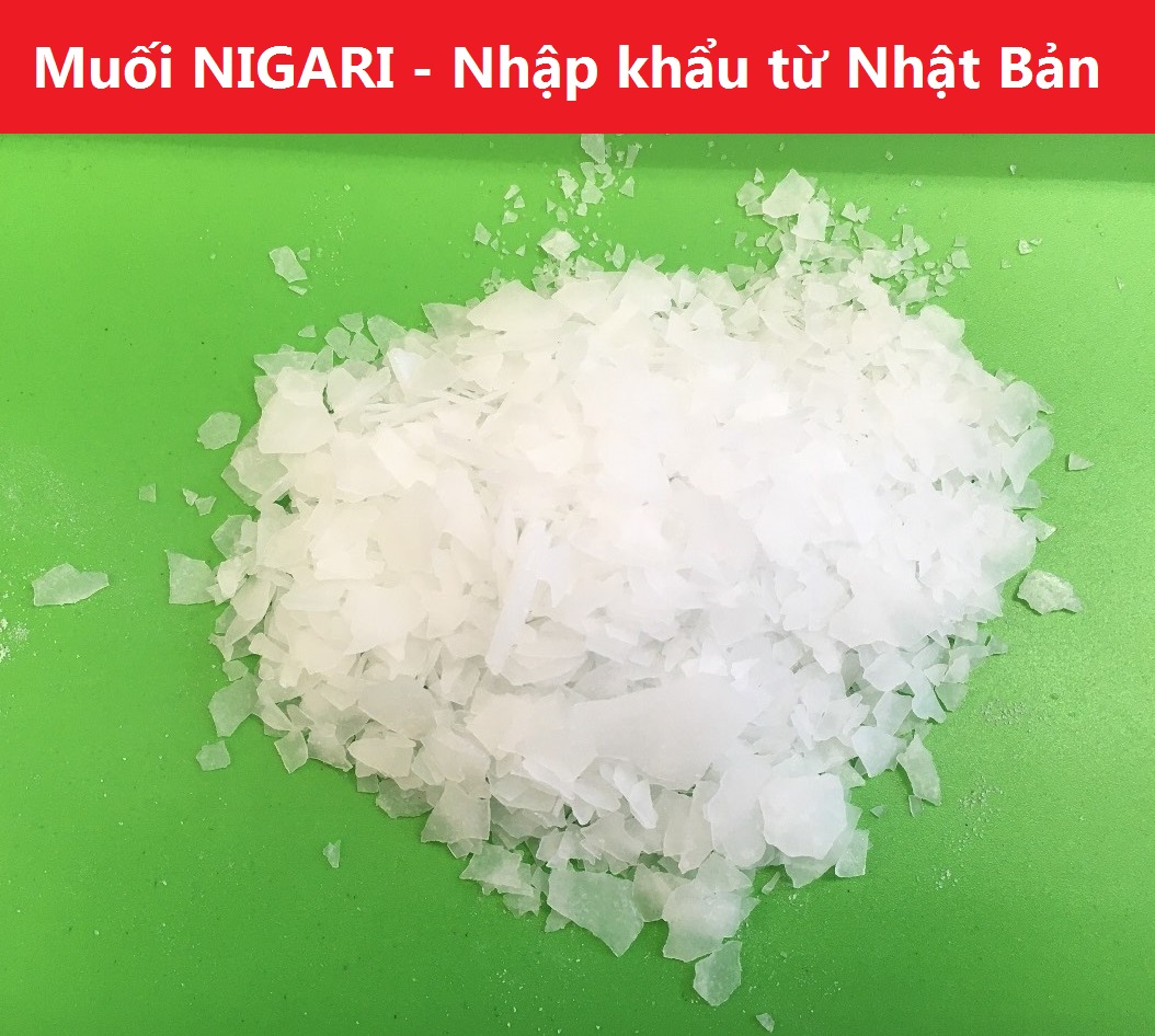 Muối Nigari thực phẩm 500g – Phụ gia tạo đông sữa đậu nành làm đậu hũ, nhập khẩu Nhật Bản
