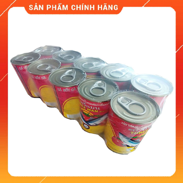 Cá nục sốt cà THREE MAN lon 155G ( 10 lon)