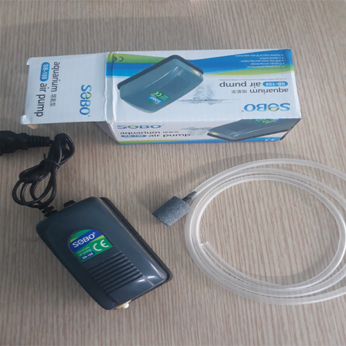Máy sủi oxy cho hồ cá Sobo SB-108 sủi 1 vòi (KÈM 1 ĐẦU SỦI VÀ ỐNG), Bơm khí SOBO SB-108, Bơm sục khí SB-108 Bơm bơm khí bơm bể cá