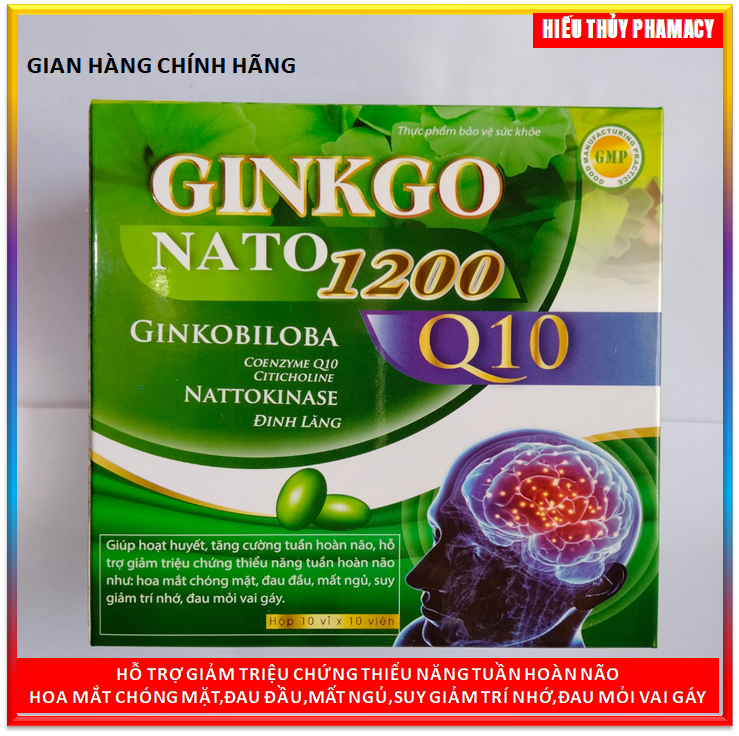 VIên uống bổ não Ginkgo Natto 1200mg - France Group