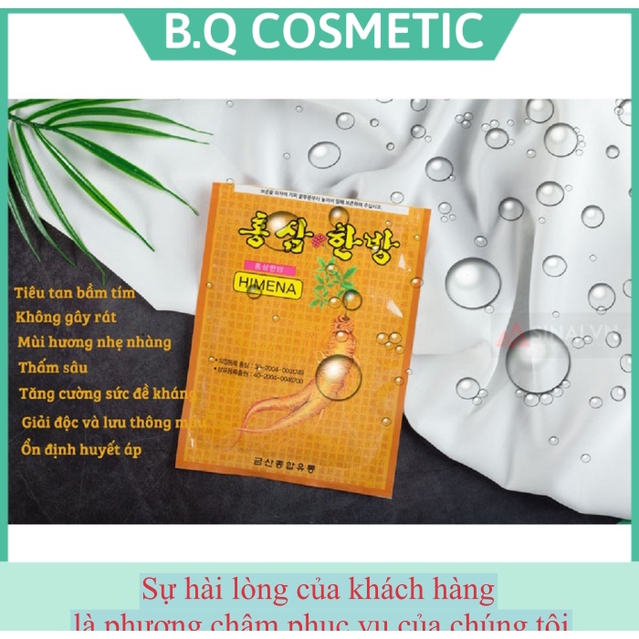 Cao Dán Hồng Sâm HIMENA Hàn Quốc, Túi 20 miếng