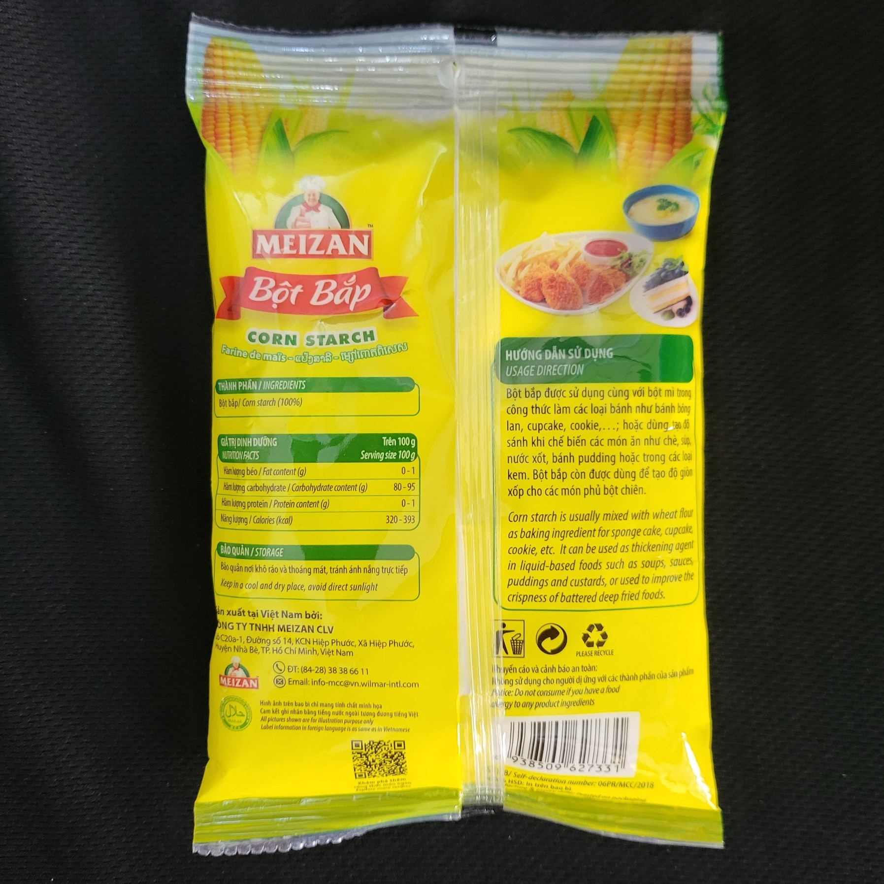 MEIZAN - túi 150g - BỘT BẮP / Corn Starch (HALAL)