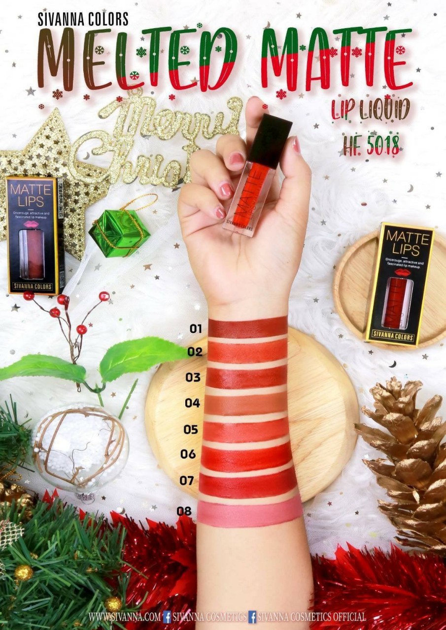 Son kem dạng vặn Sivanna Colors Melted HF 322
