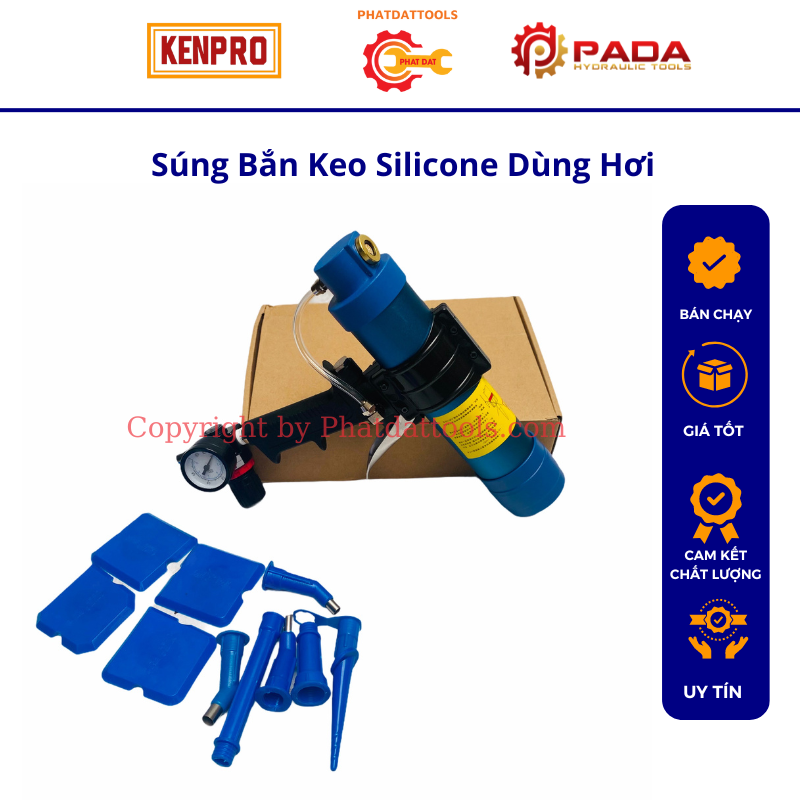 Súng Bắn Keo Silicone Dùng Hơi