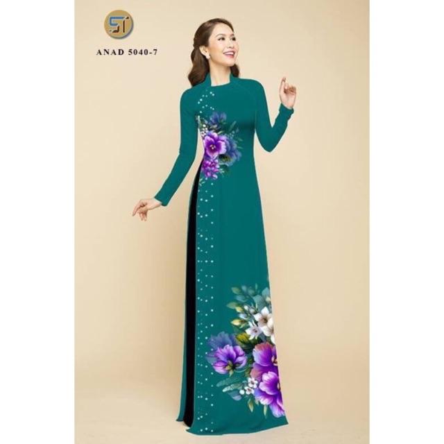 Vải áo dài hoa eo