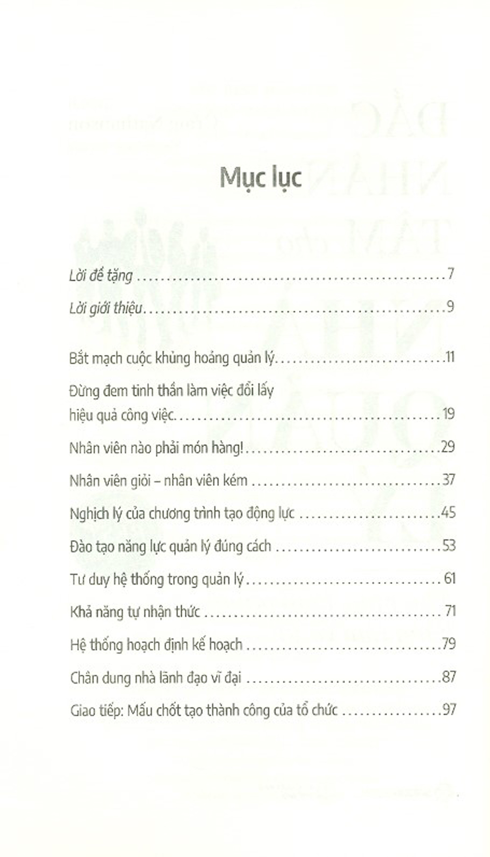 Đắc Nhân Tâm Cho Nhà Quản Lý