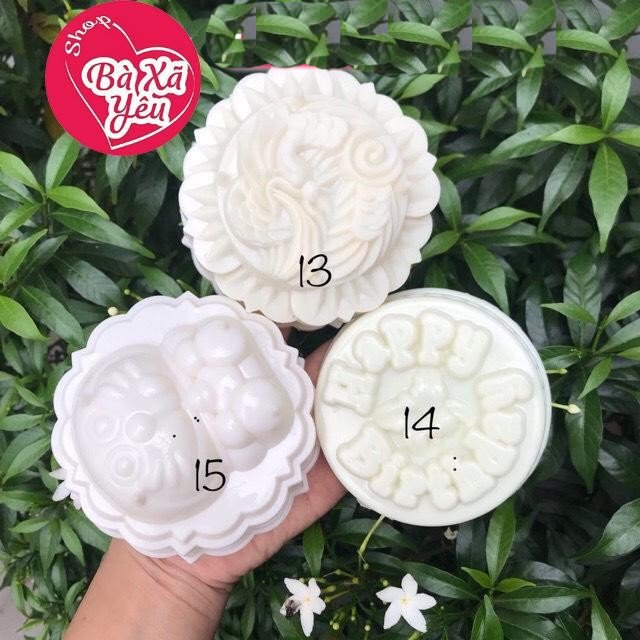 Bộ 6 khuôn rau câu , trung thu 3d _ 10cm