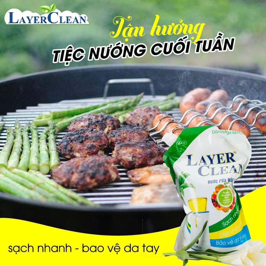 Nước rửa bát hữu cơ Layer Clean hương quế 5L