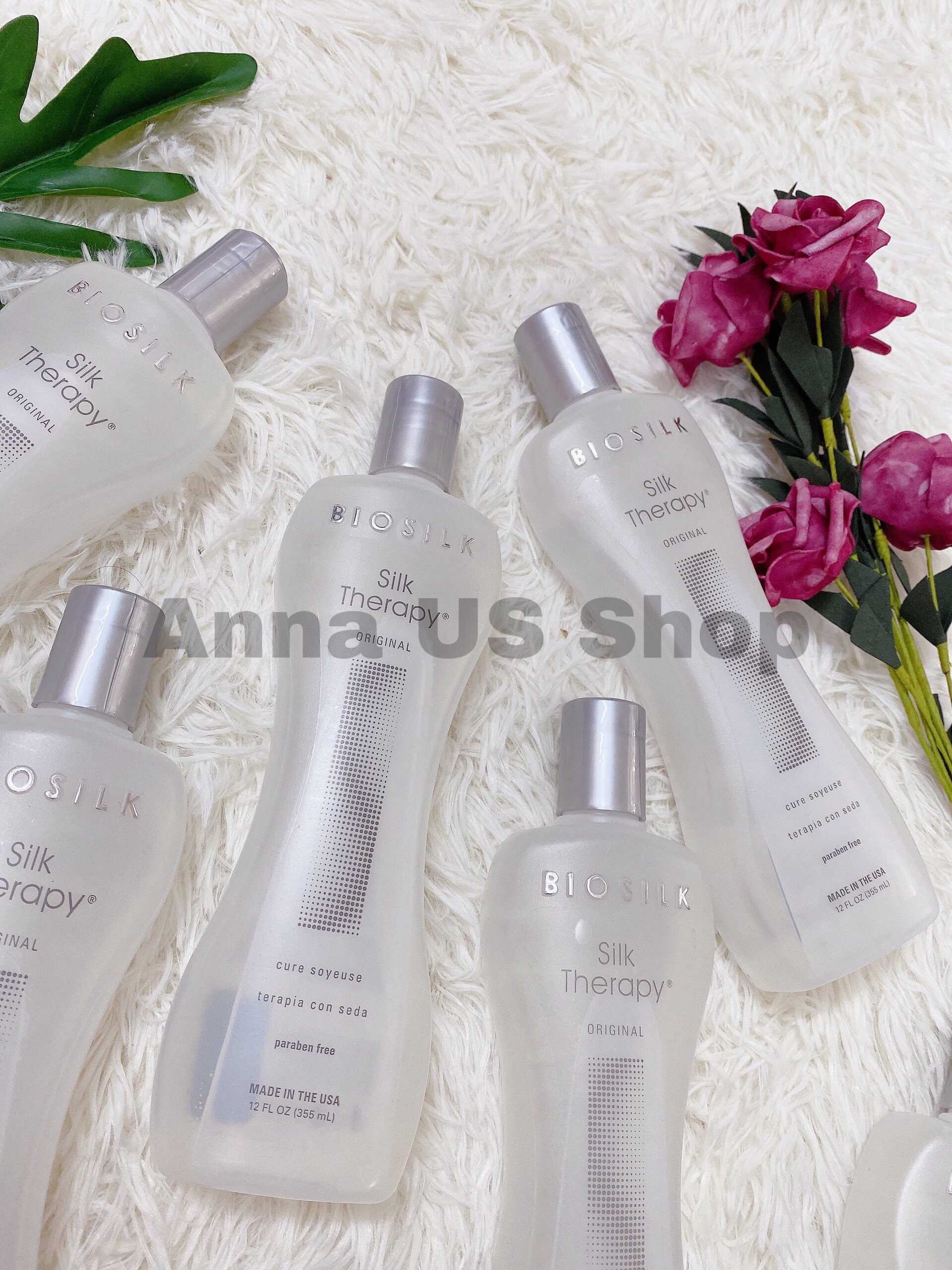 Tinh dầu dưỡng tóc bóng mượt siêu thơm Biosilk 355ml Mỹ