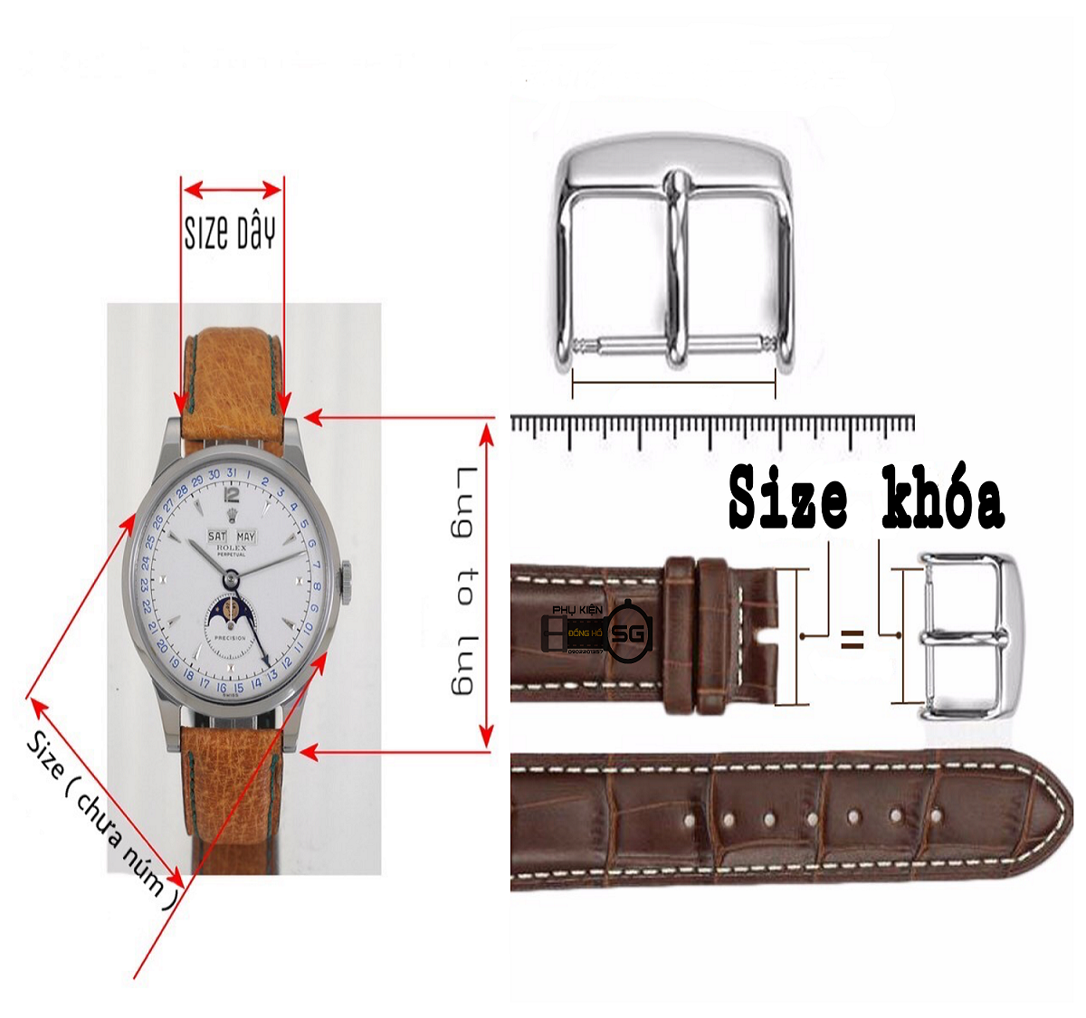 [HCM]Dây đồng hồ da bò sáp handmade Nâu đỏ sậmt cực bụi