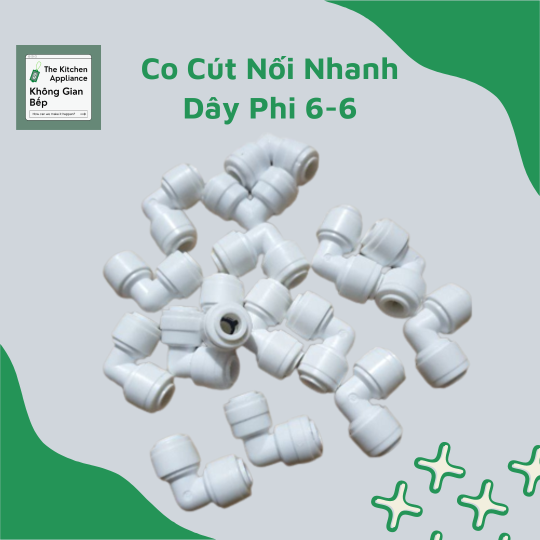 Co Cút Nối Nhanh Máy Lọc Nước Dây Phi 6-6