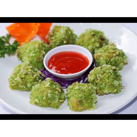[HỎA TỐC - HCM ] Chả Cá Tẩm Cốm Xanh 35 Viên 1 Khay 500Gr