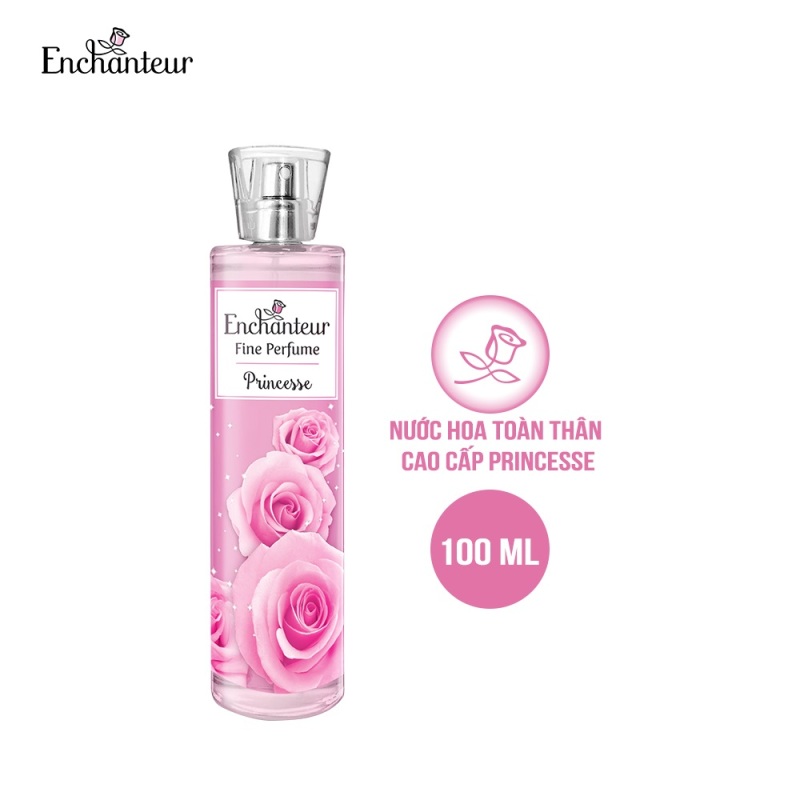Nước hoa toàn thân cao cấp Enchanteur hương Princesse 100ml nhập khẩu
