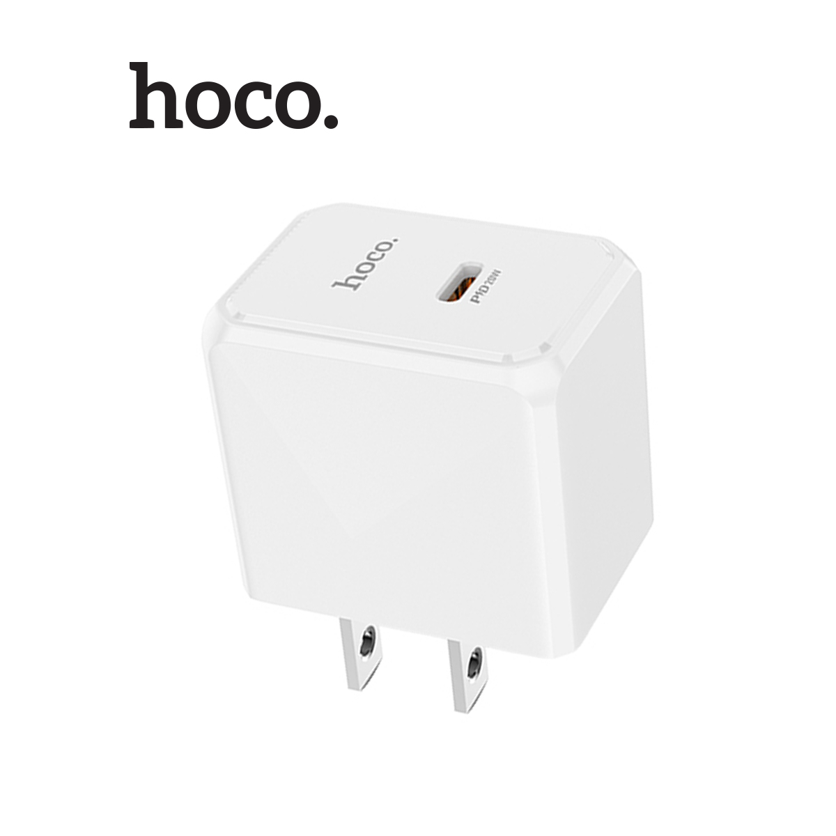 Củ sạc nhanh PD20W 1 cổng Type-C Hoco CS13 ABS + PC chống cháy, chân dẹt
