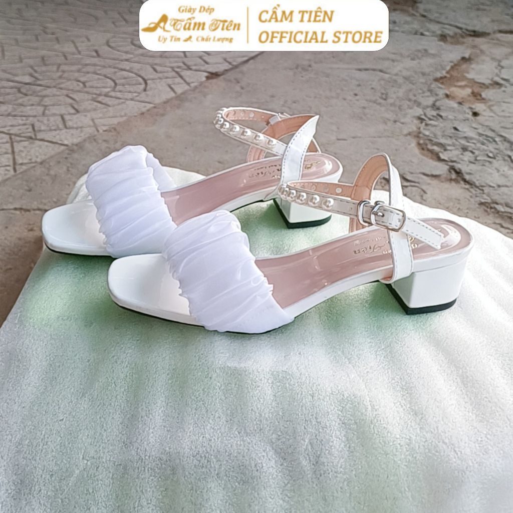 Giày sandal nữ cẩm tiên gót 3cm,5cm,7cm