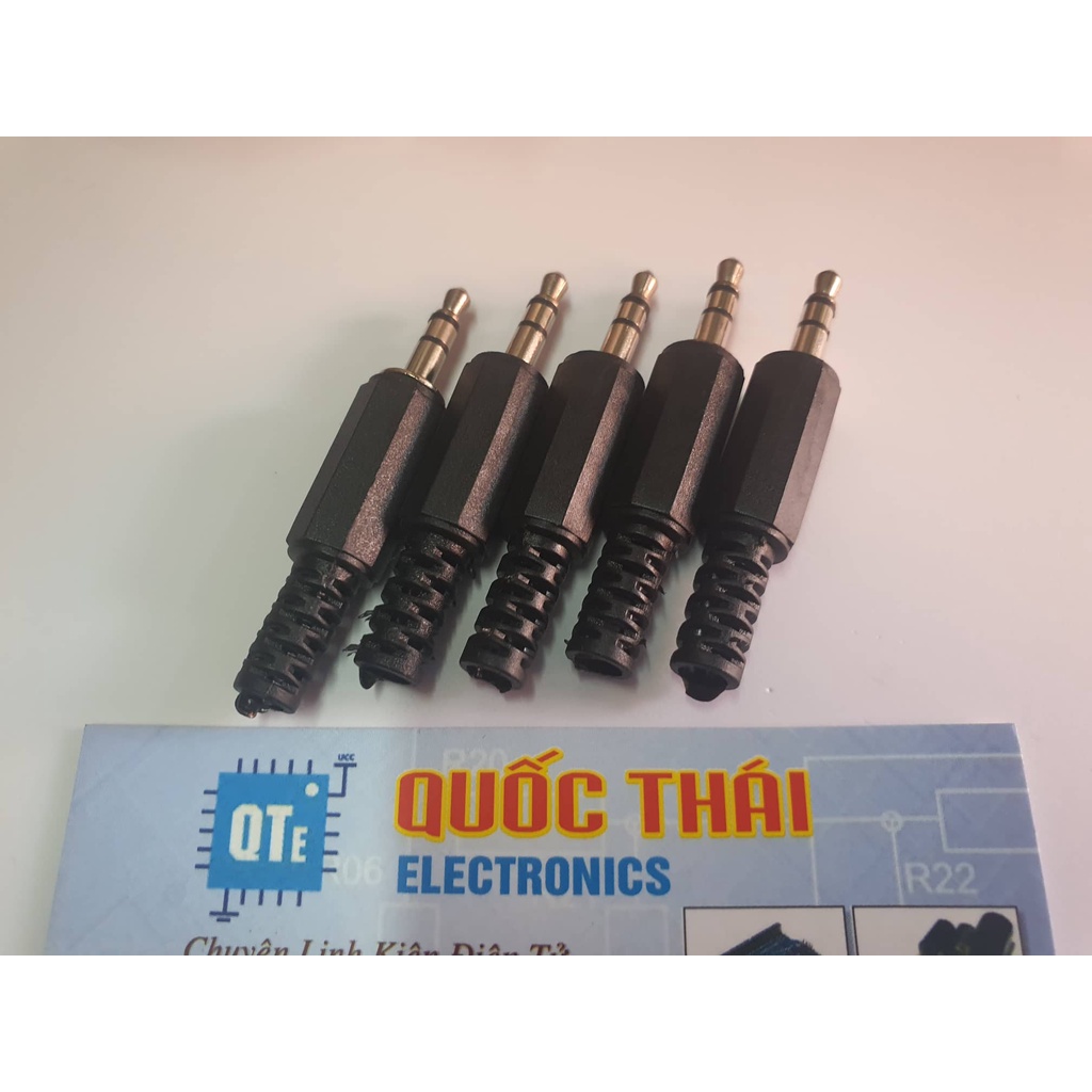 Combo 5 jack 3.5 đực vỏ nhựa
