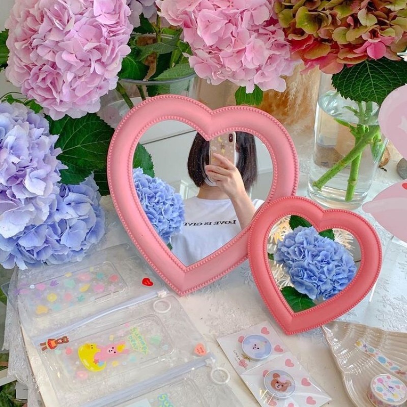 Combo 2 Gương Hồng SIZE khổng Lồ - Phụ Kiện Trang Trí, Chụp Ảnh