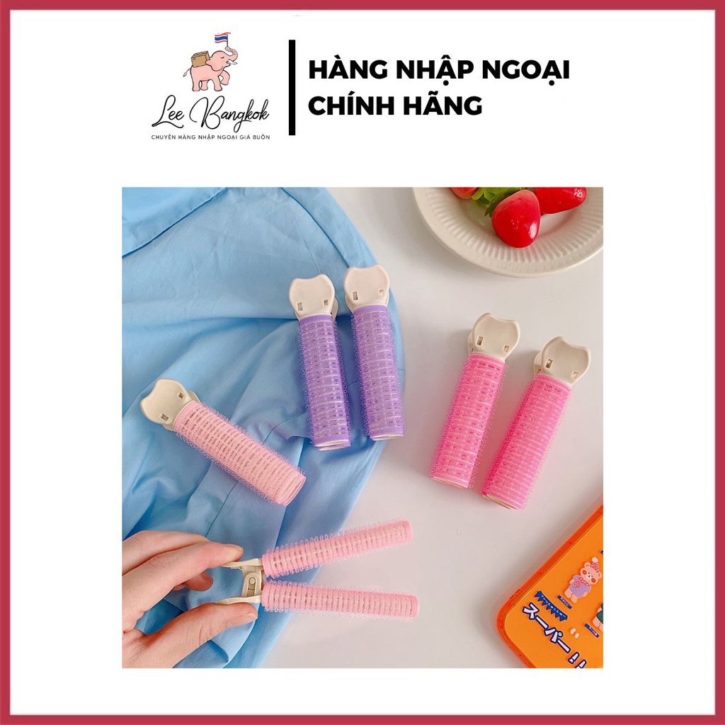 Set 2 kẹp phồng chân tóc mái tự dính, lô tóc mái, lô uốn mái thưa hot hàn quốc