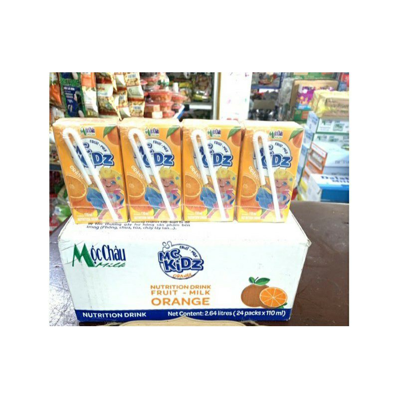 Sữa Mộc Châu Kidz 110ml thùng 24 hộp
