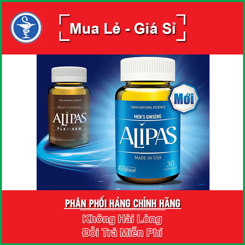 Sâm alipas (mẫu mới) - Giúp tăng cường sinh lý nam giới hộp 30 viên - yespharmacy