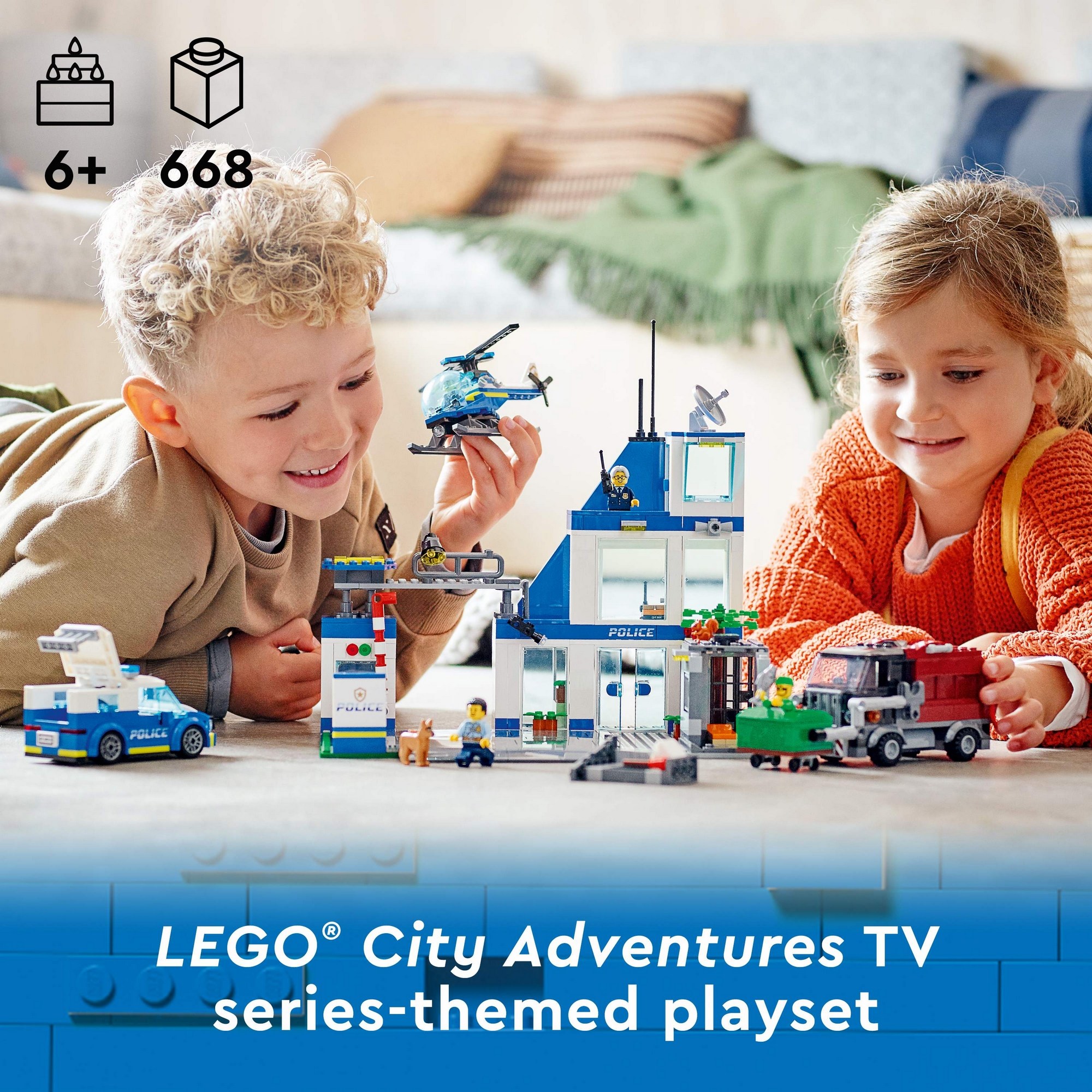 LEGO City 60316 Đồ Chơi Lắp Ráp Trạm thành phố Lego City (668 chi tiết)