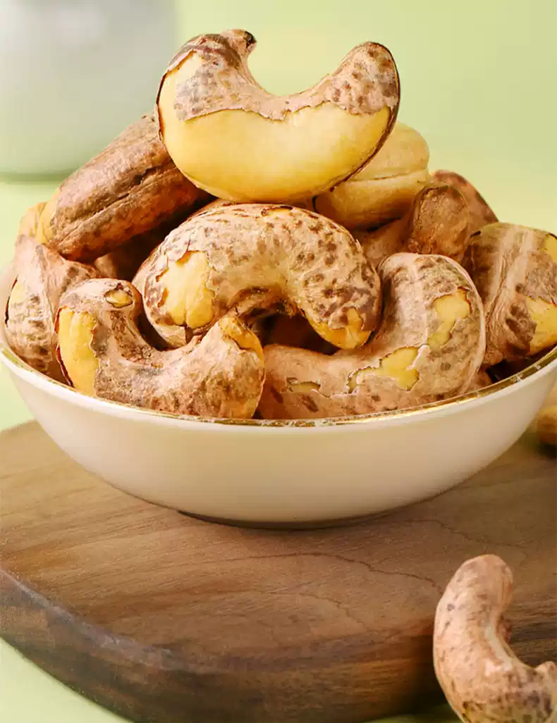 1 kg Hạt điều rang muối vỏ lụa vị nguyên bản từ tự nhiên không dầu-ăn vặt- hạt dinh dưỡng- chay