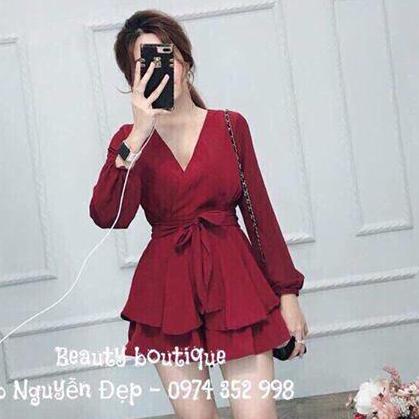 Set Áo Nơ Eo & Chân Váy Xòe FashionLyLy