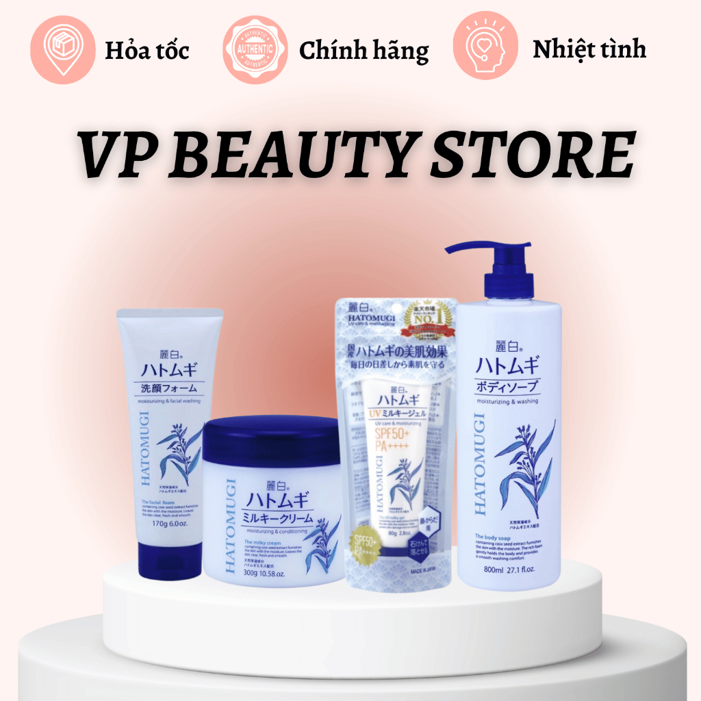 Sản Phẩm Dưỡng Da Hatomugi Nhật Bản