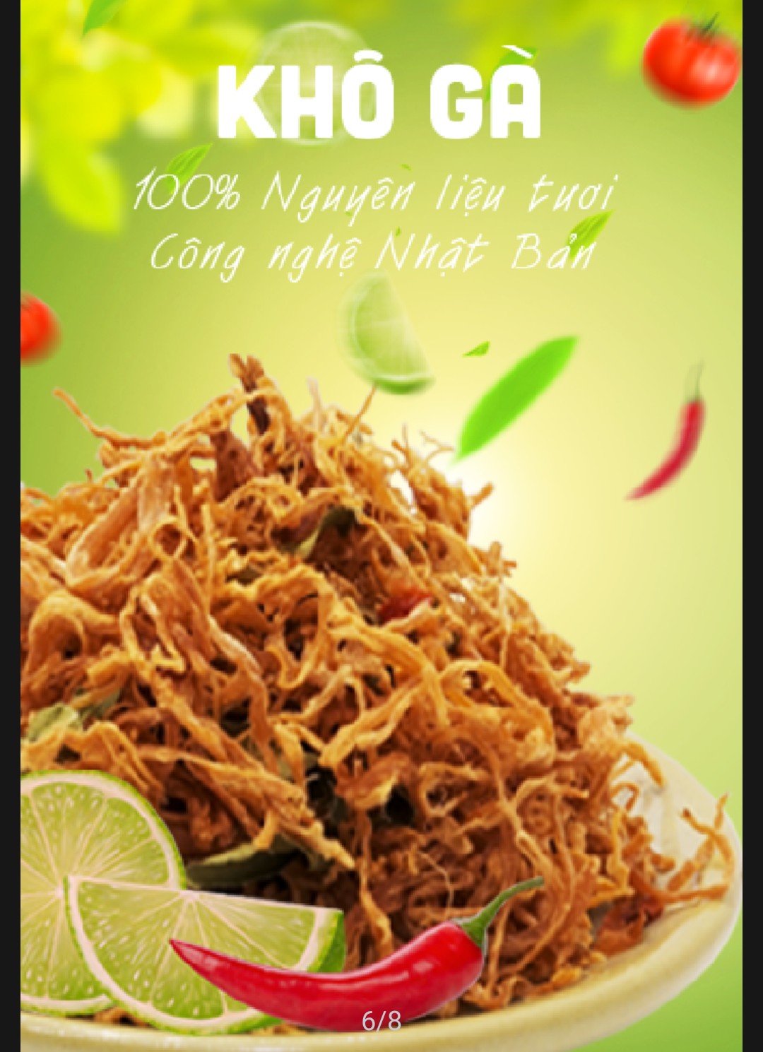 COMBO 10 GÓI Khô Gà Cay Túi 10g