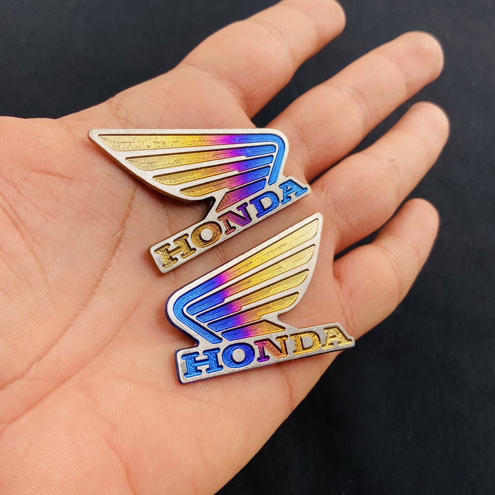 [HCM][CHUYÊN TITAN] TEM TITAN CÁNH CHIM TITAN HONDA MINI NHỎ XINH KEO 3M CAO CẤP (CHẤT LIỆU 100% TITAN)