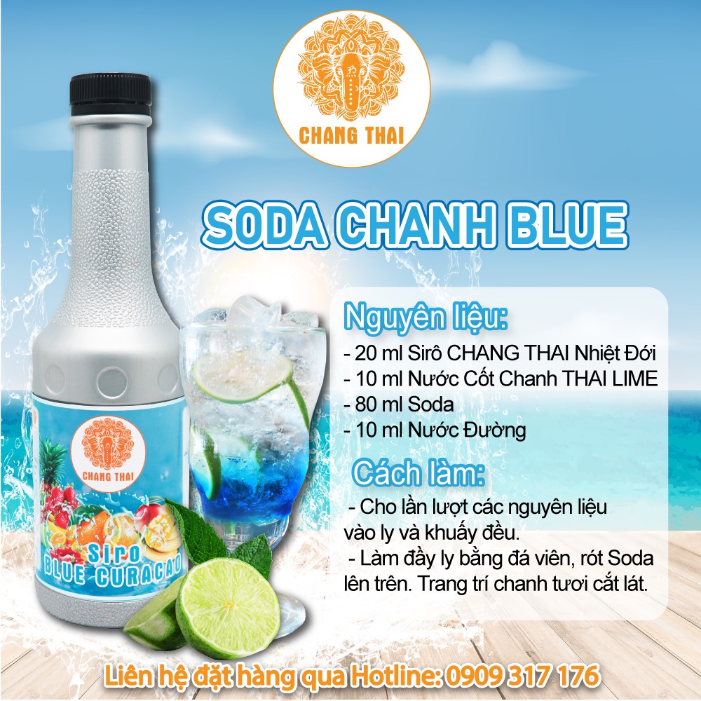 SIRO CHANG THAI BLUE CURACAO 1000ML