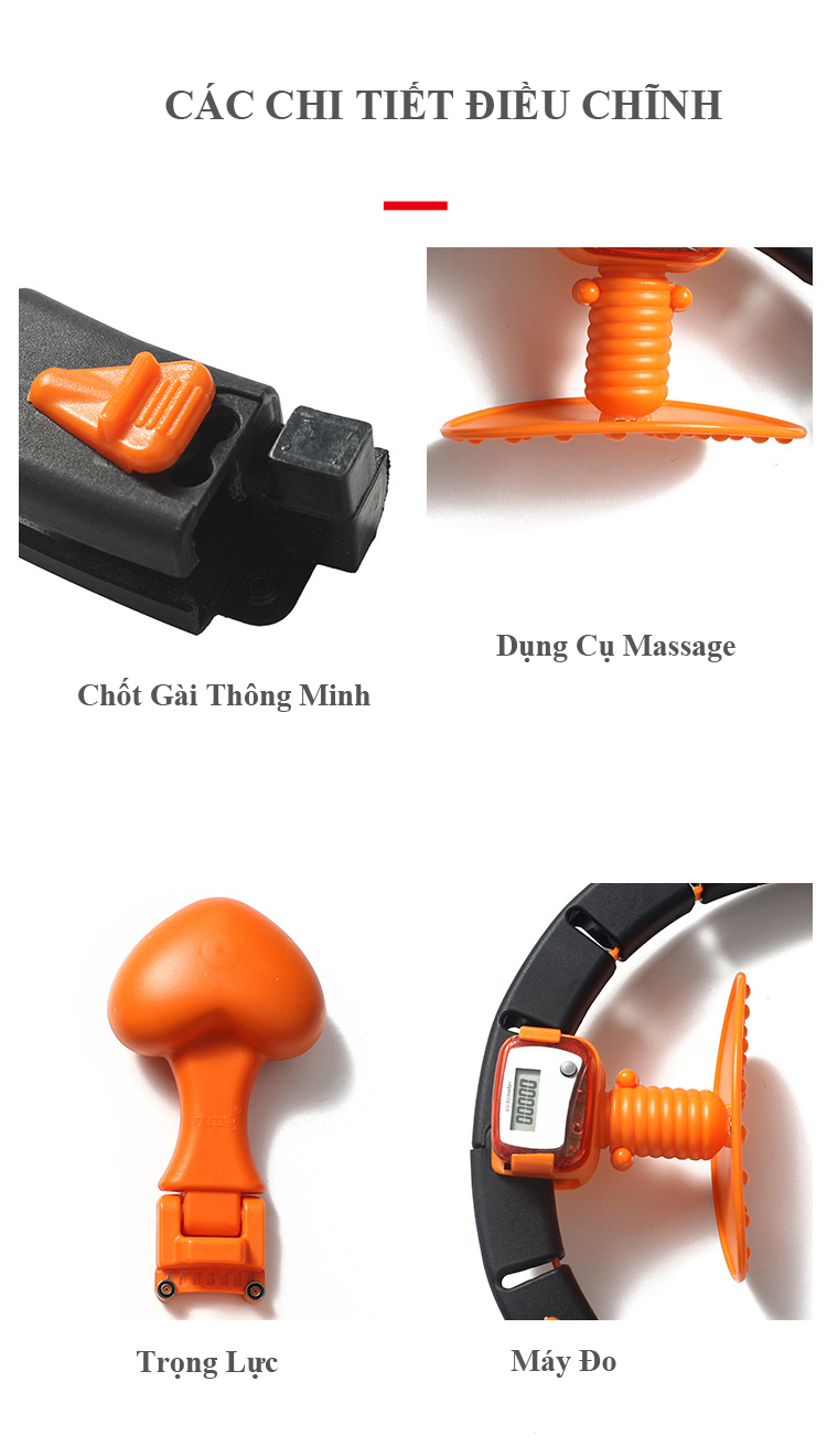 [GD43] VÒNG LẮC EO DỤNG CỤ LẮC EO THÔNG MINH GIẢM EO GIẢM MỠ THỪA