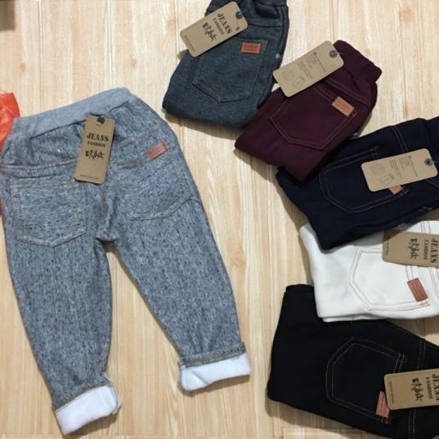 Quần nỉ dáng jeans cho bé 7-17kg