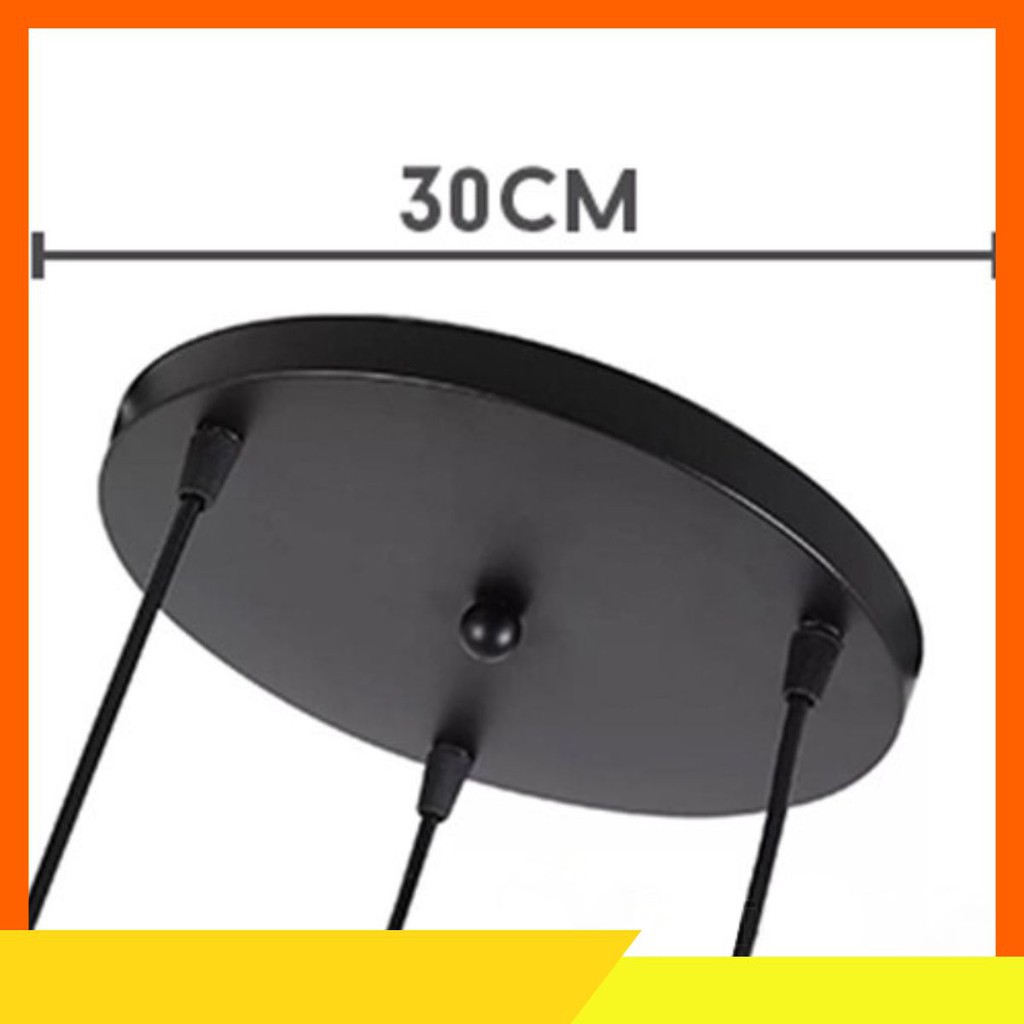 Đế ốp đèn thả 3 lỗ tròn dùng cho bộ thả 3 đèn habali