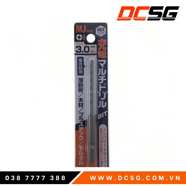 Mũi khoan đa năng Unika (Nhật) 3mm đến 10mm chân lục giác mã MJ  DCSG
