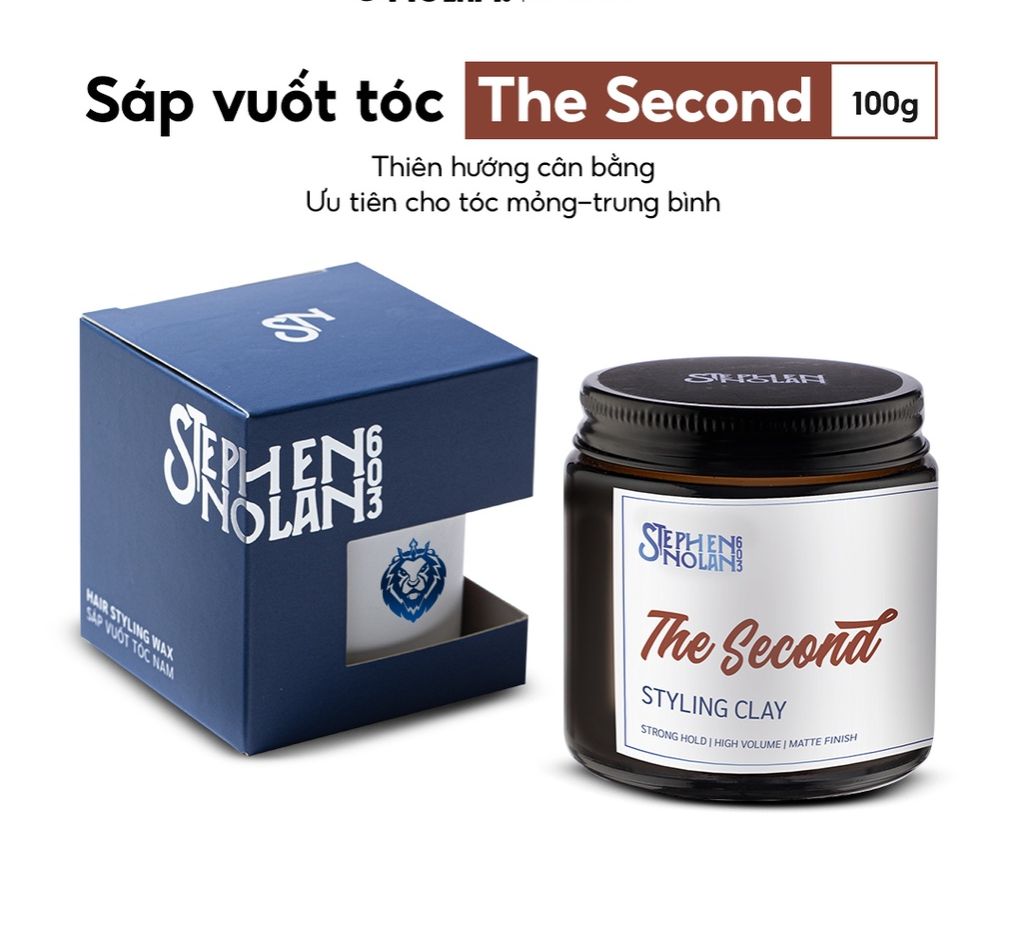 Sáp vuốt tóc The Second Styling Clay dành cho tóc mỏng