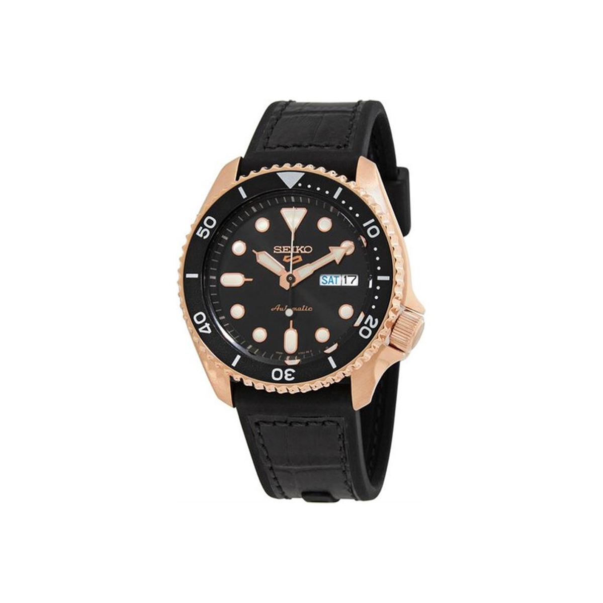 SRPD76K1 Đồng hồ nam Seiko 5 Sport 2019 phiên bản đặc biệt mạ vàng hồng chống nước 100m máy Automatic 24 chân kính bảo hành 12 tháng