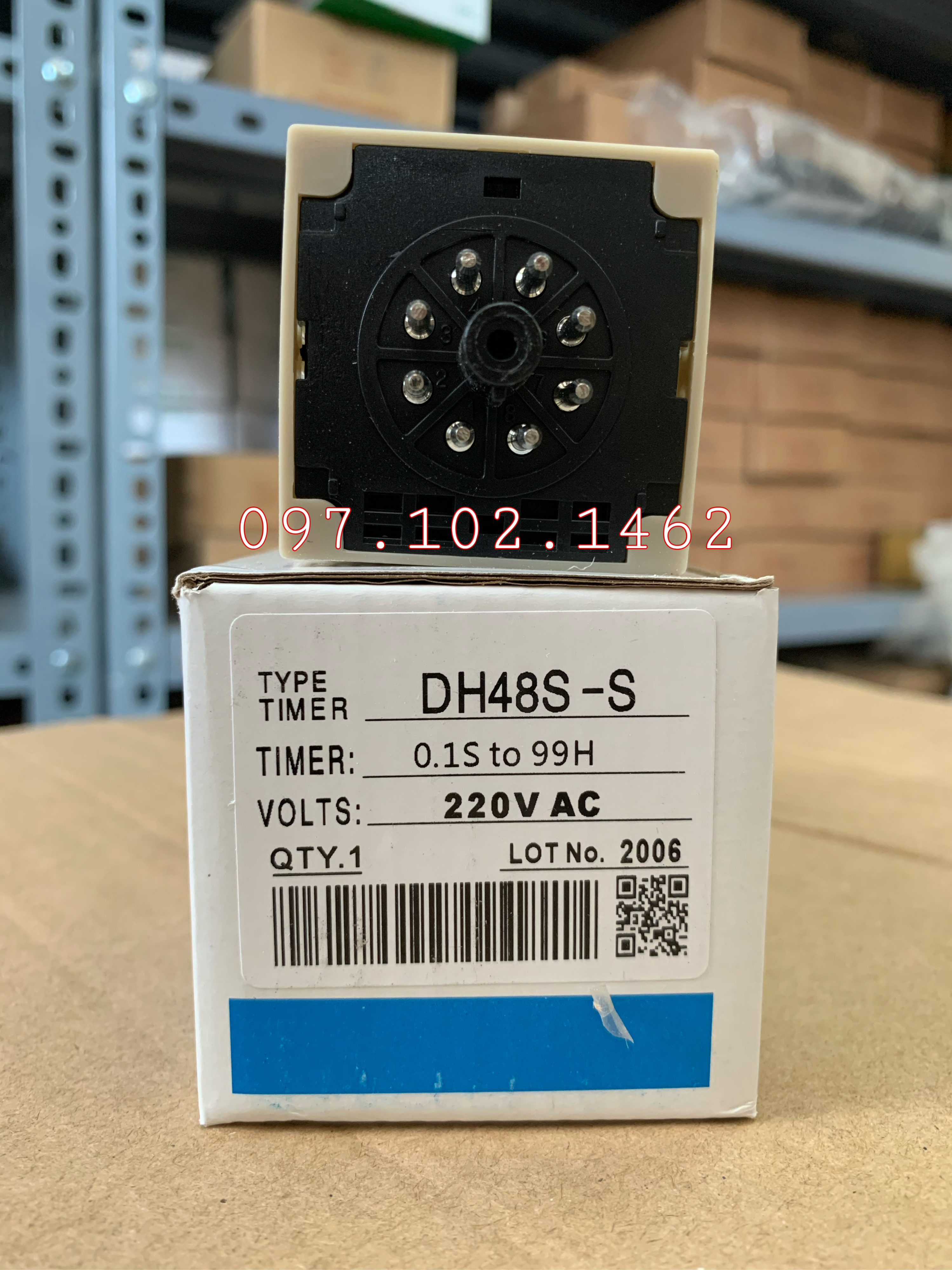 RELAY RƠ LE THỜI GIAN OMRON TIMER DH48S-S 220VAC 0.1S TO 99H (LẶP LẠI THEO CHU KÌ)