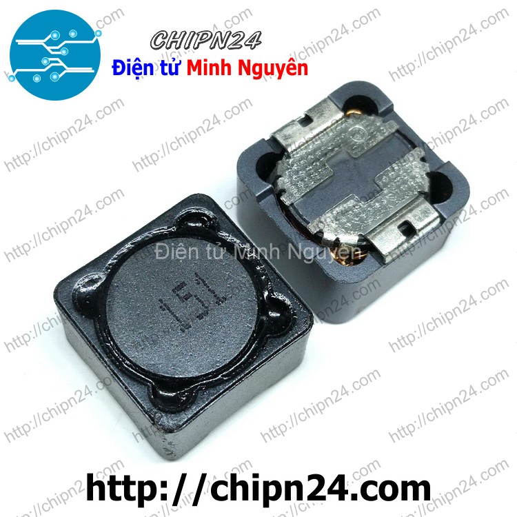 [3 cái] (KG2) Cuộn Cảm Dán CD127 150uH [151] [SMD Dán]