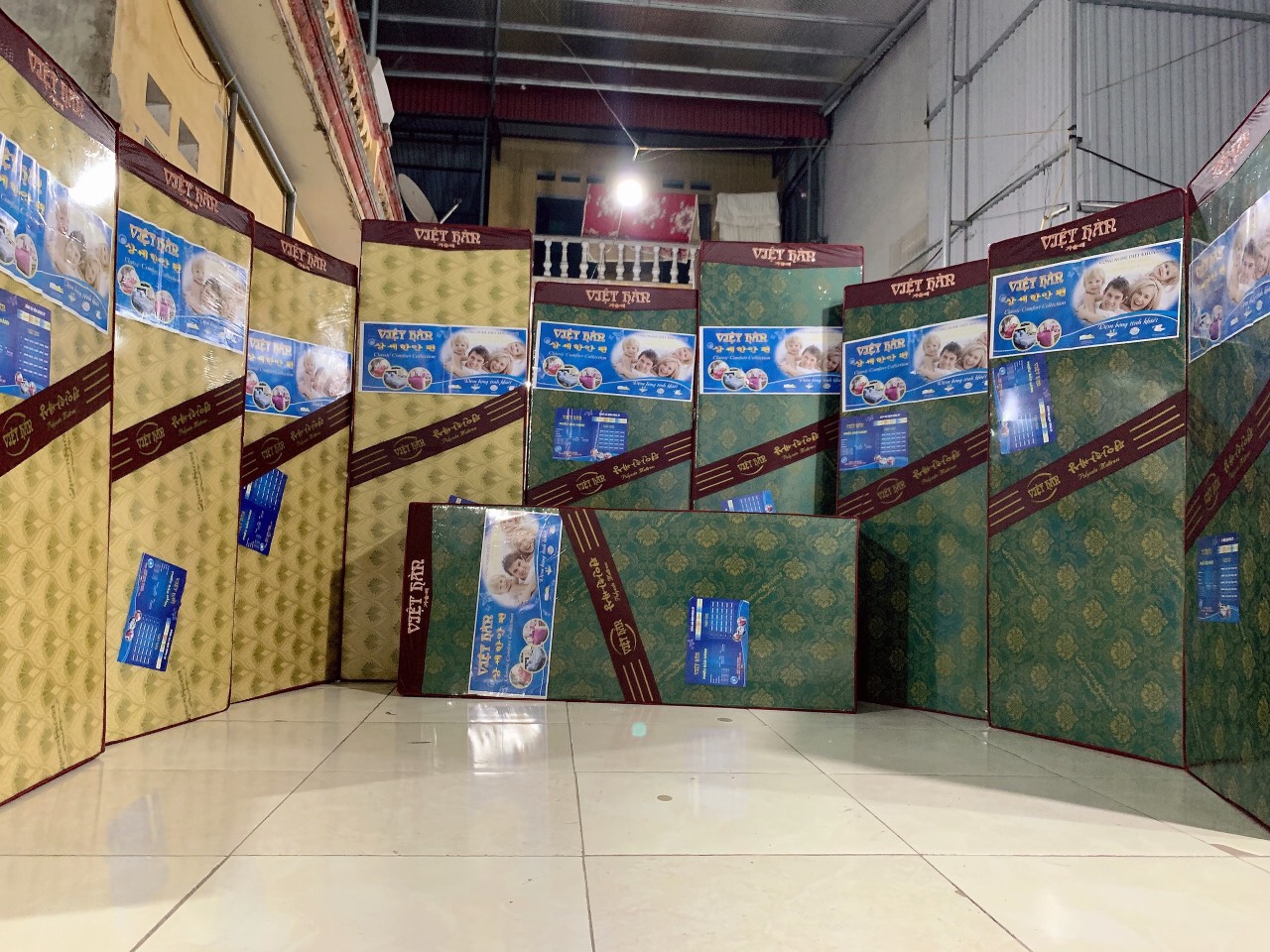 đệm bông ép Korea 1m8x2m,đệm gia đình
