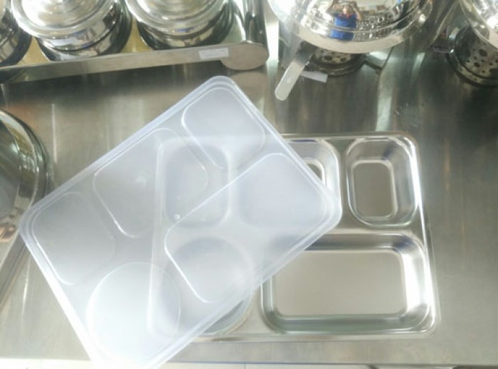 BỘ KHAY CƠM PHẦN 5 NGĂN SÂU INOX