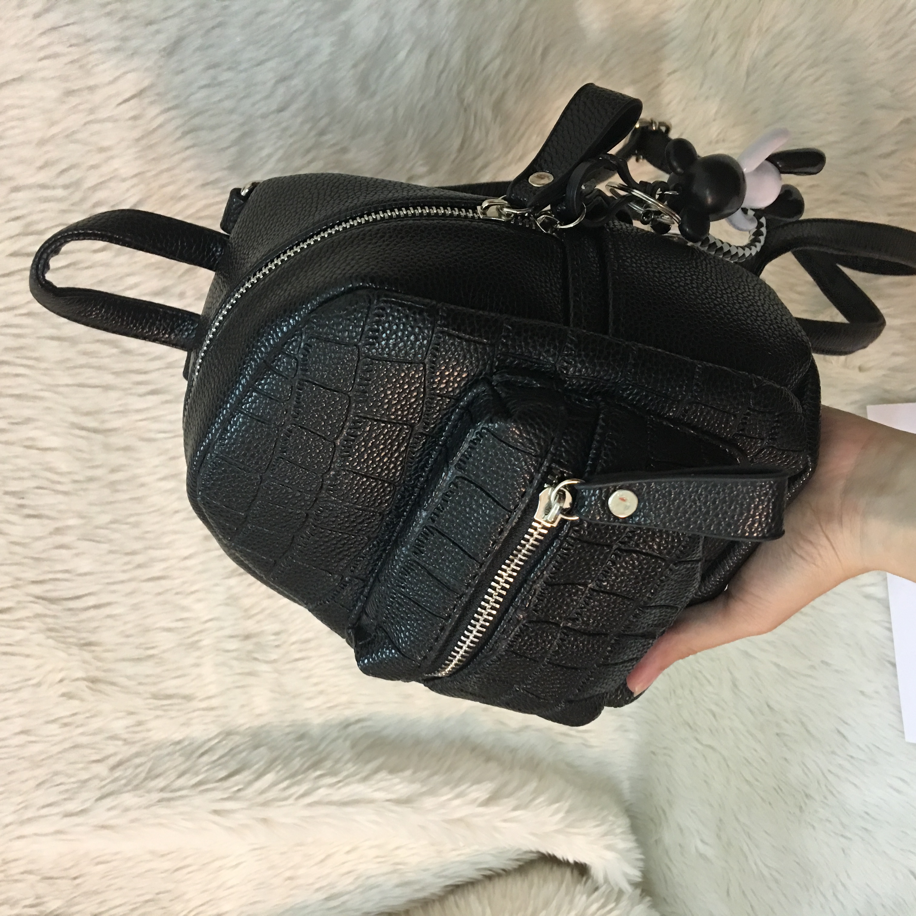 Balo mini da vân rắn - B6