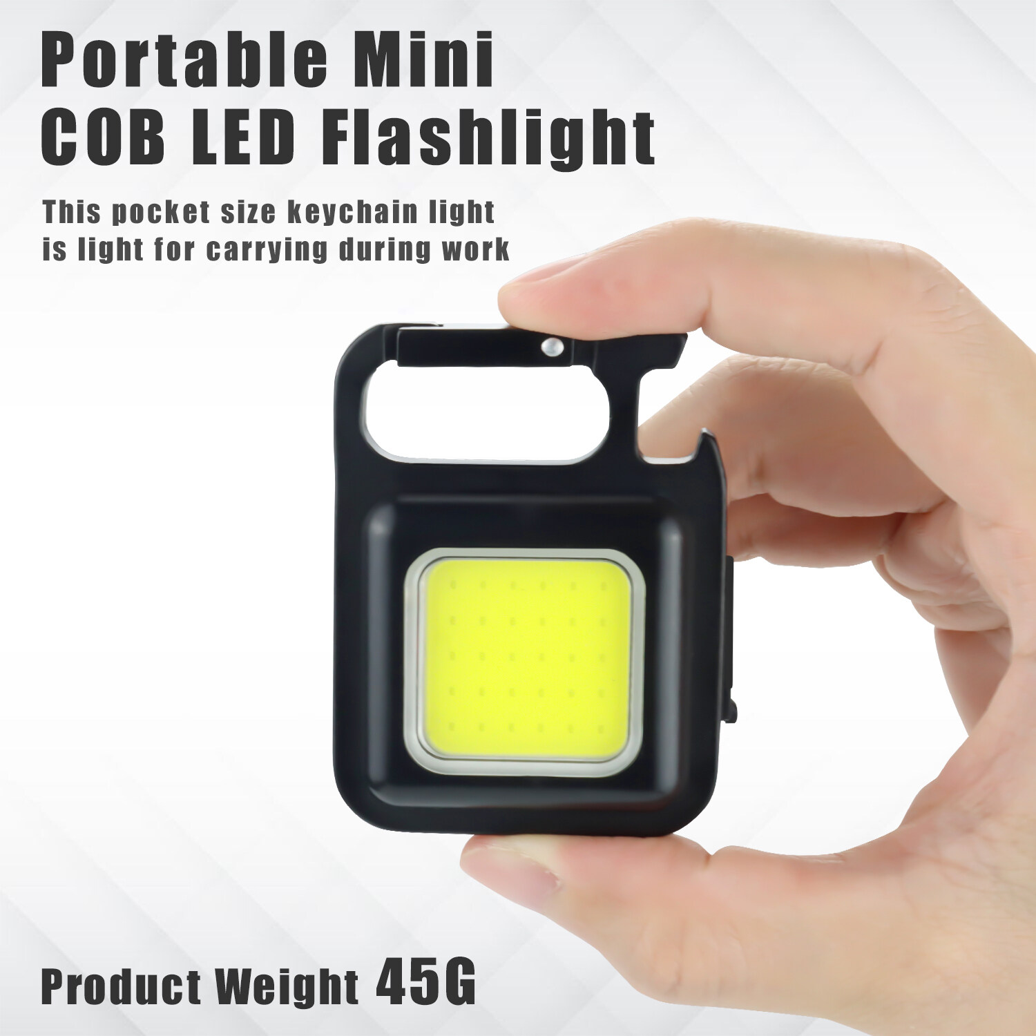 Móc Khóa Đèn LED Mini Siêu Sáng Sạc USB Tiện Dụng
