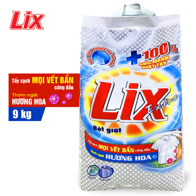 Bột giặt LIX extra hương hoa 9kg EB010