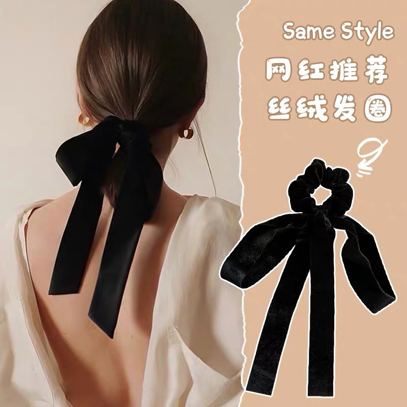 [HCM]Dây cột tóc nơ dài phong cách Hàn Quốc - UniLabel
