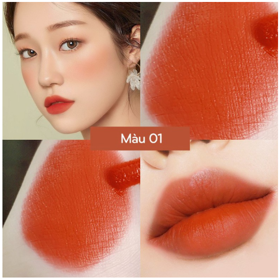 Son kem lì lâu trôi mịn môi AGAG,chất kem mượt như bơ,tan chảy trên môi,chống nước tốt,độ bám dính đỉnh,với thiết kế sang chảnh,hút hồn,phù hợp cho các bạn học sinh,sinh viên ,son có dưỡng,son nội địa trung TK-109 Tayoka