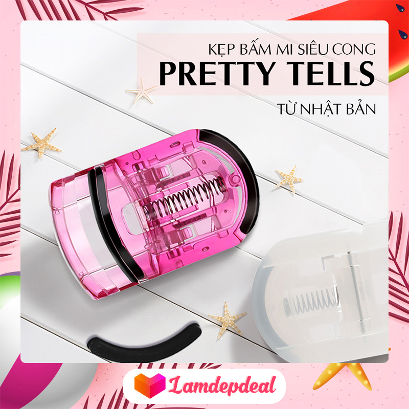 ♥ Lamdepdeal - Kẹp bấm mi siêu cong Pretty Tells Nhật Bản- Dụng cụ trang điểm cao cấp